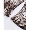 imageMakeMeChic Womens Cheetah Print Capri Leggings High Elastic Waist Y2K Knee Length LeggingsMulticolor a