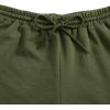 imageMakeMeChic Womens Elastic Waist Drawstring Sweat Shorts Workout Running Track ShortsArmy Green