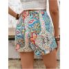 imageMakeMeChic Womens Floral Boho Shorts Twist Front Elastic Waist Summer SkortsMulticolor a