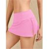 imageMakeMeChic Womens Mini Skirt with Shorts Y2K Pencil Micro SkortSolid Pink