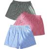 imageMakeMeChic Womens 3 Pack Plaid Boxer Shorts Y2k Elastic High Waist Lounge Gingham ShortsRed Green Blue