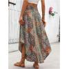imageMakeMeChic Womens Boho Skirt Summer Beach Floral Flowy Long Midi SkirtMulticolored
