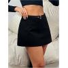 imageMakeMeChic Womens Mini Skirt with Shorts Aline Micro Skort Y2K Short SkirtBelted Black