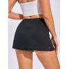 imageMakeMeChic Womens Mini Skirt with Shorts Aline Micro Skort Y2K Short SkirtBlack