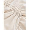 imageMakeMeChic Womens Ruched Ruffle Hem Tiered High Low Asymmetrical Drawstring Maxi Long SkirtsApricot