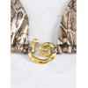 imageMakeMeChic Halter Bikini Sets for Women Sexy Micro Bikini Bathing Suit Two Piece Swimsuits 2025Animal Print