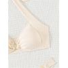 imageMakeMeChic Halter Bikini Sets for Women Sexy Micro Bikini Bathing Suit Two Piece Swimsuits 2025Beige