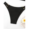 imageMakeMeChic Halter Bikini Sets for Women Sexy Micro Bikini Bathing Suit Two Piece Swimsuits 2025Black