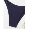 imageMakeMeChic Halter Bikini Sets for Women Sexy Micro Bikini Bathing Suit Two Piece Swimsuits 2025Blue