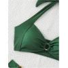 imageMakeMeChic Halter Bikini Sets for Women Sexy Micro Bikini Bathing Suit Two Piece Swimsuits 2025Dark Green