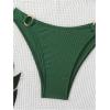 imageMakeMeChic Halter Bikini Sets for Women Sexy Micro Bikini Bathing Suit Two Piece Swimsuits 2025Dark Green