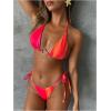 imageMakeMeChic Halter Bikini Sets for Women Sexy Micro Bikini Bathing Suit Two Piece Swimsuits 2025Multicolor a