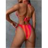 imageMakeMeChic Halter Bikini Sets for Women Sexy Micro Bikini Bathing Suit Two Piece Swimsuits 2025Multicolor a
