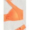 imageMakeMeChic Halter Bikini Sets for Women Sexy Micro Bikini Bathing Suit Two Piece Swimsuits 2025Orange