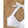 imageMakeMeChic Halter Bikini Sets for Women Sexy Micro Bikini Bathing Suit Two Piece Swimsuits 2025White