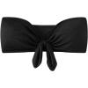imageMakeMeChic Womens Bandeau Bikini Top Knot Front Strapless Swimsuit Bathing TopsBlack