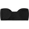 imageMakeMeChic Womens Bandeau Bikini Top Knot Front Strapless Swimsuit Bathing TopsBlack