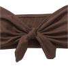 imageMakeMeChic Womens Bandeau Bikini Top Knot Front Strapless Swimsuit Bathing TopsCoffee Brown