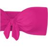 imageMakeMeChic Womens Bandeau Bikini Top Knot Front Strapless Swimsuit Bathing TopsHot Pink