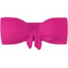 imageMakeMeChic Womens Bandeau Bikini Top Knot Front Strapless Swimsuit Bathing TopsHot Pink