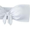 imageMakeMeChic Womens Bandeau Bikini Top Knot Front Strapless Swimsuit Bathing TopsWhite