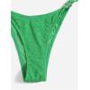 imageMakeMeChic Womens Bandeau Strapless Bikini Sets Floral Knot Cut Out Boho Bathing Suit SwimsuitsGreen
