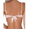 imageMakeMeChic Womens Bikini Set Textured Scallop Trim Shell Tie Back Bathing SuitsApricot