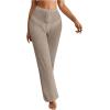 imageMakeMeChic Womens Crochet Beach Pant Drawstring Waist Bikini Swimsuits Sheer Mesh Cover Up PantsKhaki