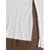 imageMakeMeChic Womens Crochet Cover Up Dress Long Sleeve Knitted Sheer Swimwear Beach Cover Up DressA White