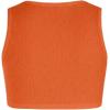 imageMakeMeChic Womens Crop Tank Top Ribbed Twist Front Sexy Cute Going Out TopsOrange