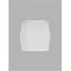 imageMakeMeChic Womens Crop Tank Top Ribbed Twist Front Sexy Cute Going Out TopsWhite