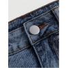 imageMakeMeChic Womens Denim Skirt High Waist Bow Pocket Bodycon Y2K Mini Jean SkirtsDark Wash