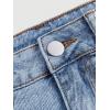 imageMakeMeChic Womens Denim Skirt High Waist Bow Pocket Bodycon Y2K Mini Jean SkirtsLight Wash B