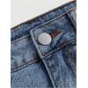 imageMakeMeChic Womens Denim Skirt High Waist Bow Pocket Bodycon Y2K Mini Jean SkirtsMedium Wash