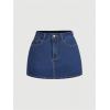 imageMakeMeChic Womens Denim Skirt High Waist Bow Pocket Bodycon Y2K Mini Jean SkirtsMedium Wash a