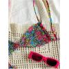 imageMakeMeChic Womens Floral Bikini Set Triangle Smocked Tie Side Boho Swimsuit BeachwearPink