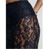 imageMakeMeChic Womens Floral Lace Sheer Maxi Skirt Bodycon Party Long SkirtsBlack B
