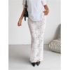 imageMakeMeChic Womens Floral Lace Sheer Maxi Skirt Bodycon Party Long SkirtsWhite