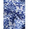 imageMakeMeChic Womens Floral Print 2 Piece Bikini Sets Tie Back Triangle Thong Bathing Suit SwimsuitBlue Floral