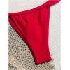imageMakeMeChic Womens Floral Print 2 Piece Bikini Sets Tie Back Triangle Thong Bathing Suit SwimsuitRed
