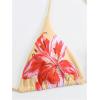 imageMakeMeChic Womens Halter Triangle Bikini Sets Floral 3 Piece Swimsuit Bathing Suit Cover Up Long SkirtBlackbeige