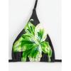 imageMakeMeChic Womens Halter Triangle Bikini Sets Floral 3 Piece Swimsuit Bathing Suit Cover Up Long SkirtBlackgreen