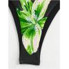 imageMakeMeChic Womens Halter Triangle Bikini Sets Floral 3 Piece Swimsuit Bathing Suit Cover Up Long SkirtBlackgreen