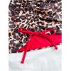 imageMakeMeChic Womens Halter Triangle Bikini Sets Leopard 3 Piece Swimsuit Bathing Suit Cover Up SkirtBrown