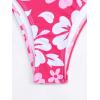 imageMakeMeChic Womens Halter Triangle Bikini Sets Leopard 3 Piece Swimsuit Bathing Suit Cover Up SkirtHot Pink