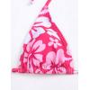 imageMakeMeChic Womens Halter Triangle Bikini Sets Leopard 3 Piece Swimsuit Bathing Suit Cover Up SkirtHot Pink