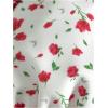 imageMakeMeChic Womens Halter Triangle Thong Bikini Sets High Cut Swimsuit Bathing Suit SwimwearFlower White Red