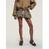 imageMakeMeChic Womens Plaid Bubble Skirts Elastic Waist Pleated A Line Y2K Mini Skirt SkortsKhaki