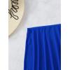 imageMakeMeChic Womens Sheer Mesh Swim Cover Up Swimsuit Beach Cover Up SkirtRoyal Blue B