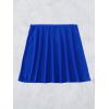 imageMakeMeChic Womens Sheer Mesh Swim Cover Up Swimsuit Beach Cover Up SkirtRoyal Blue B